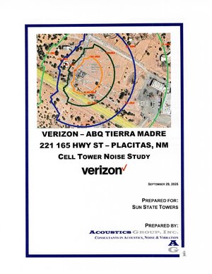 Cover page of the Noise Study